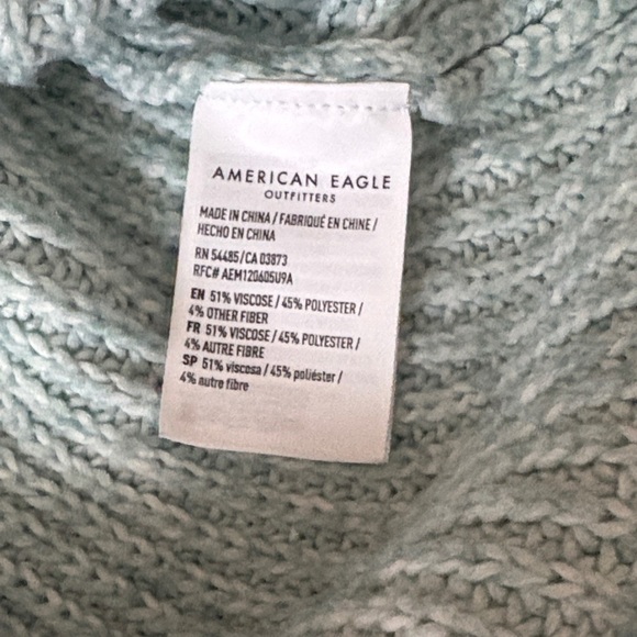 American Eagle Outfitters Light Blue Crew Neck Sweater - Picture 2 of 6